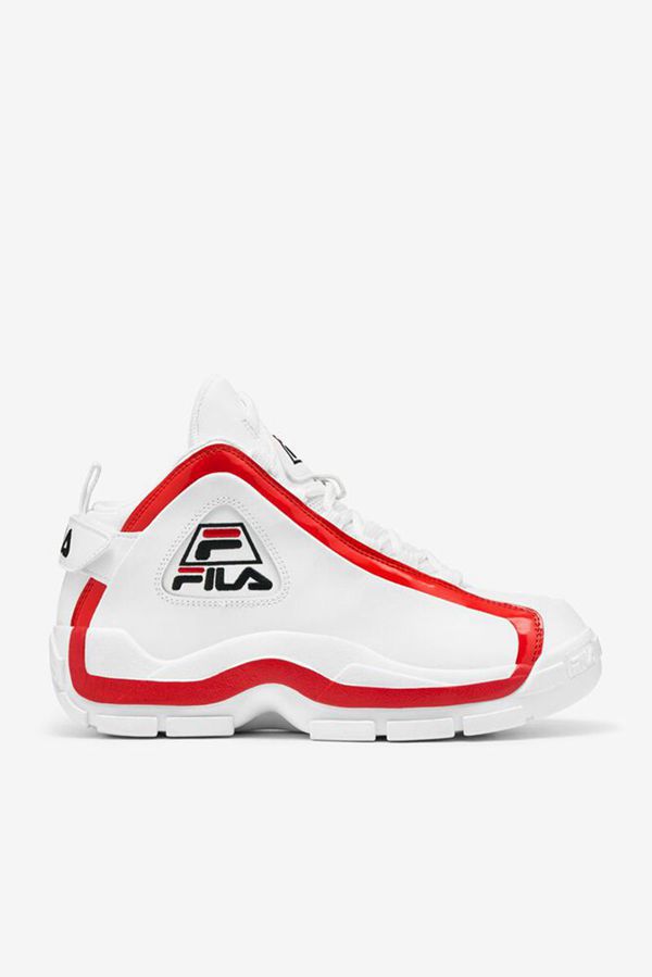 Fila Grant Hill 2 Men's Sneakers - White/Red/Black,NZ 435-82094